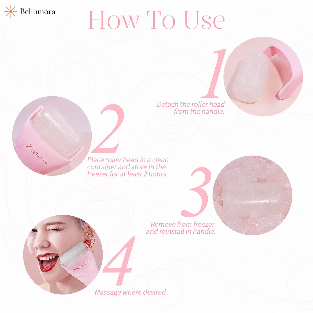 Facial Ice Roller — Cooling Skincare Tool for Face & Eyes